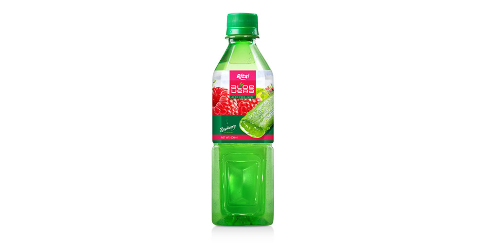 Aloe Vera With Raspberry Flavor 500ml Square Plastic Bottle